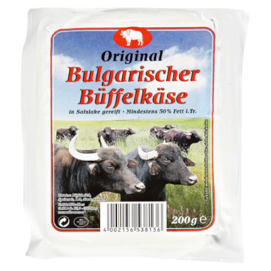 Original Bulgarischer Bffelkse in Salzlake gereift, Mind. 50 % Fett i. Tr. 200 g