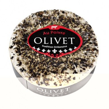 Olivet Poivre franz�sischer Weichk�se mit Pfeffer bedeckt, 45% Fett 250 g Packung